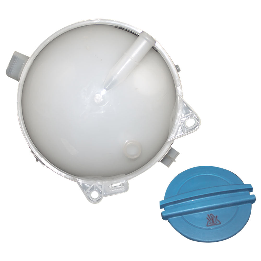 Brock Replacement Coolant Overflow Recovery Tank Bottle Expansion Reservoir with Cap Compatible with 06-13 A3 Q3 TT 1K0 121 407 A