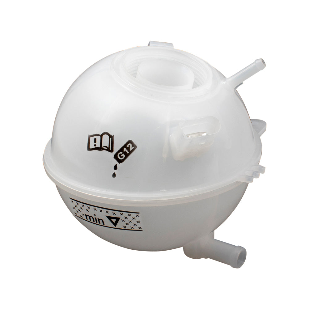 Brock Replacement Coolant Recovery Tank without Cap Compatible with 1998-2010 New Beetle 2000-2006 TT and 2000-2006 Golf 1999-2005 A4 1J0121407F VW3014106