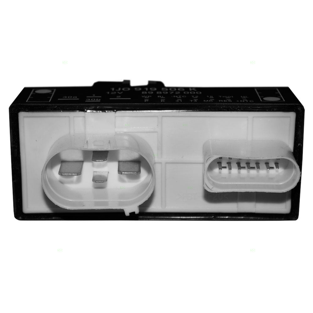 Brock Replacement Radiator Cooling Fan Control Module Compatible with 2000-2008 Beetle 2000-2006 Golf 2000-2006 TT 2000-2005 A4 1J0 919 506 K