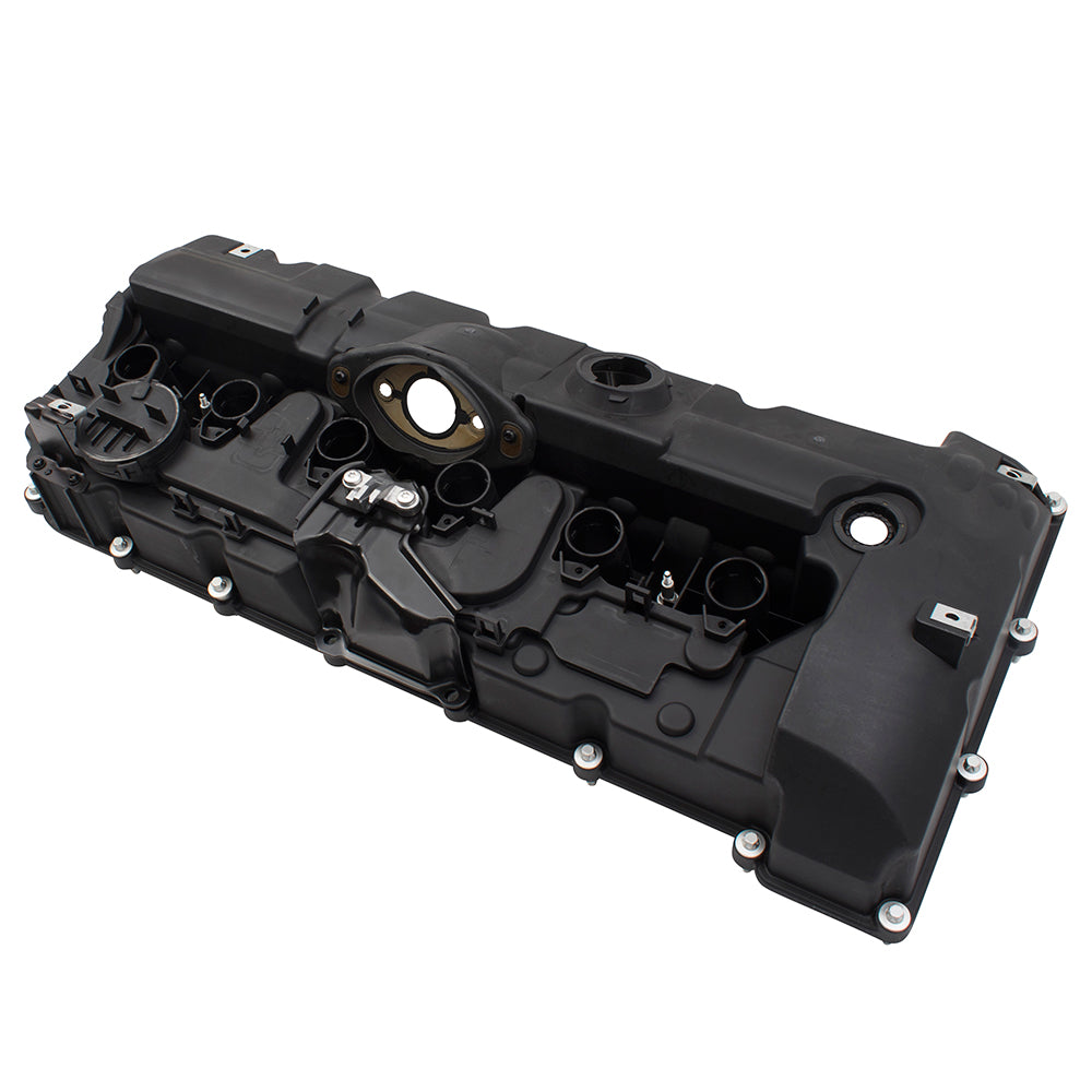 Brock Replacement Gas Engine Valve Cover w/Gasket Compatible with 2007-2013 3 Series Sedan E90 2.5L 3.0L 11127552281