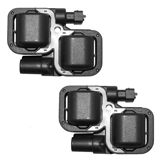 Ignition Spark Plug Coils 2 Pack Modules fits 2001-2004 Mercedes-Benz C200 4 Cyl