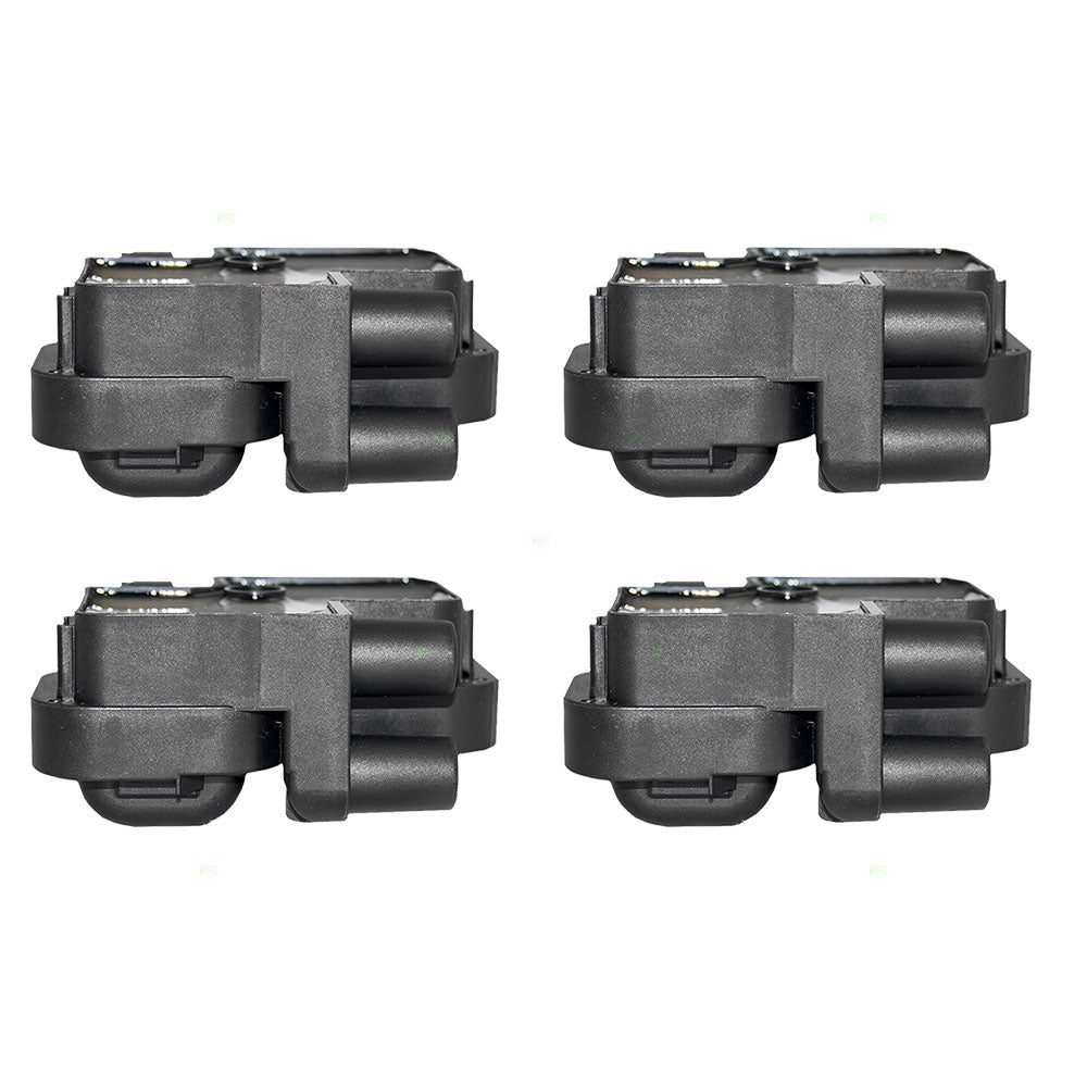 Brock Replacement 4 Piece Set of Four Ignition Spark Plug Coil Pack Modules Compatible with 1998-2005 C-Class C43 AMG C55 AMG 8 cyl