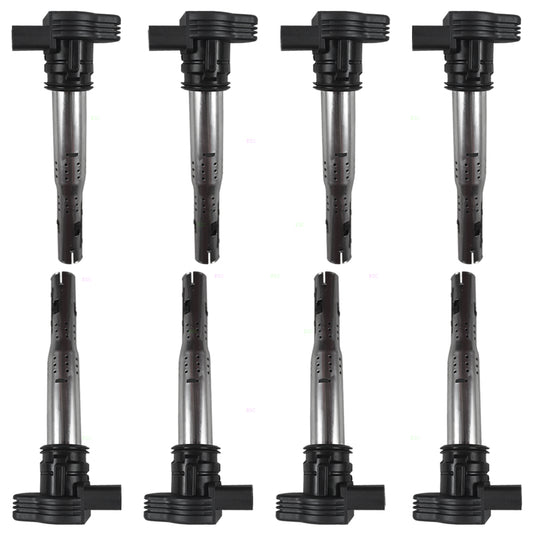 Brock Replacement 8 Piece Set Ignition Spark Plug Coils Compatible with 2007-2008 RS4 2008-2009 Touareg 4.2L 8 cyl 07K905715F 5C1684
