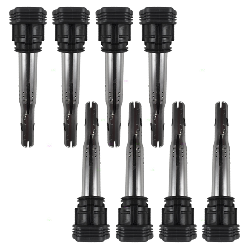 Brock Replacement 8 Piece Set Ignition Spark Plug Coils Compatible with 2007-2008 RS4 2008-2009 Touareg 4.2L 8 cyl 07K905715F 5C1684