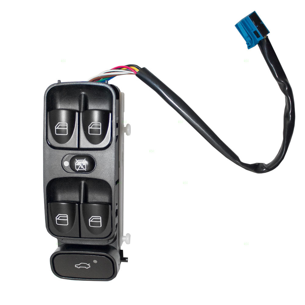 Power Master Switch fits 01-07 Mercedes-Benz C-Class W203 Drivers Front Window