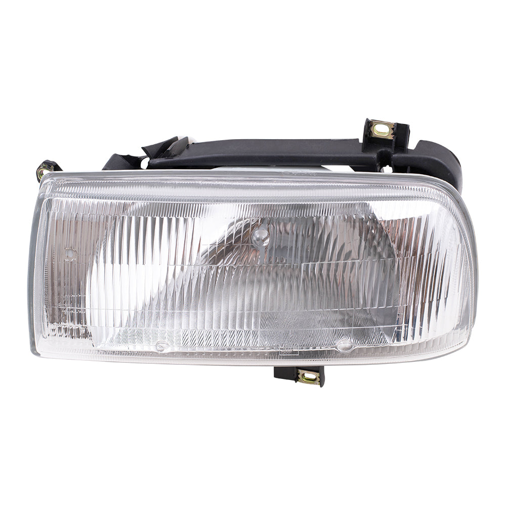 Brock Headlight fits 93-99 Volkswagen VW Jetta Driver Headlamp Single Socket Assembly