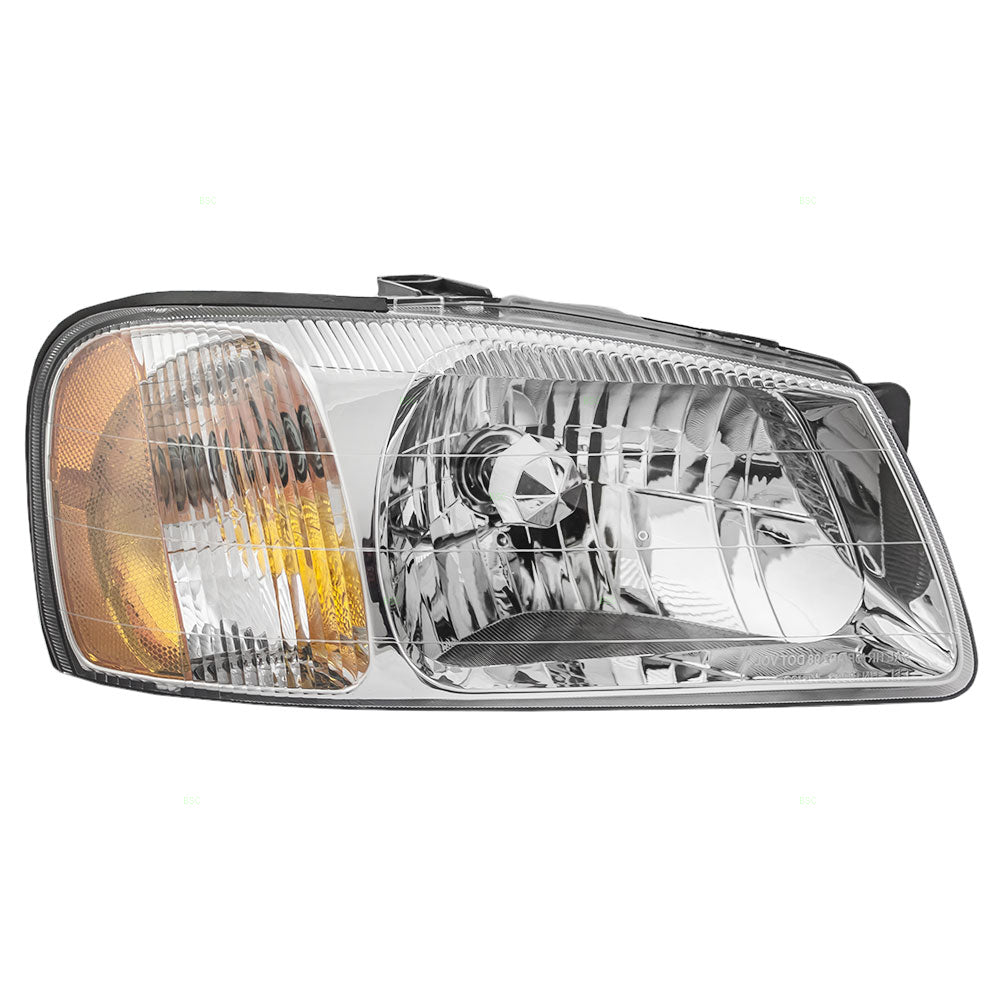 Brock Replacement Passengers Headlight Headlamp Compatible with 2000-2002 Accent 92102-25050