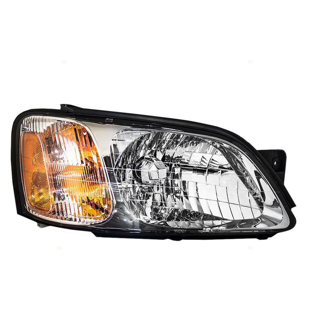 Brock Replacement Passengers Headlight Headlamp Compatible with 2000-2004 Legacy 2003-2006 Baja Sport Pickup 84001AE12A