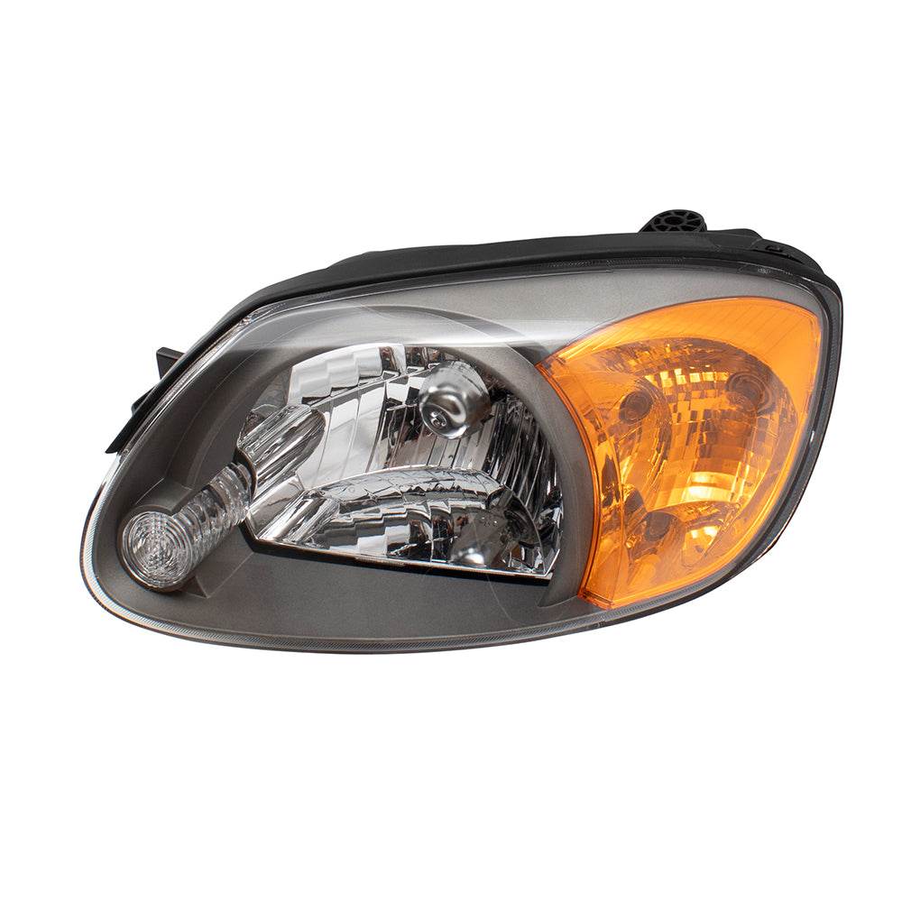 Brock Replacement Driver and Passenger Headlights Headlamps Compatible with 2003-2005 Accent 92101-25550 92102-25550