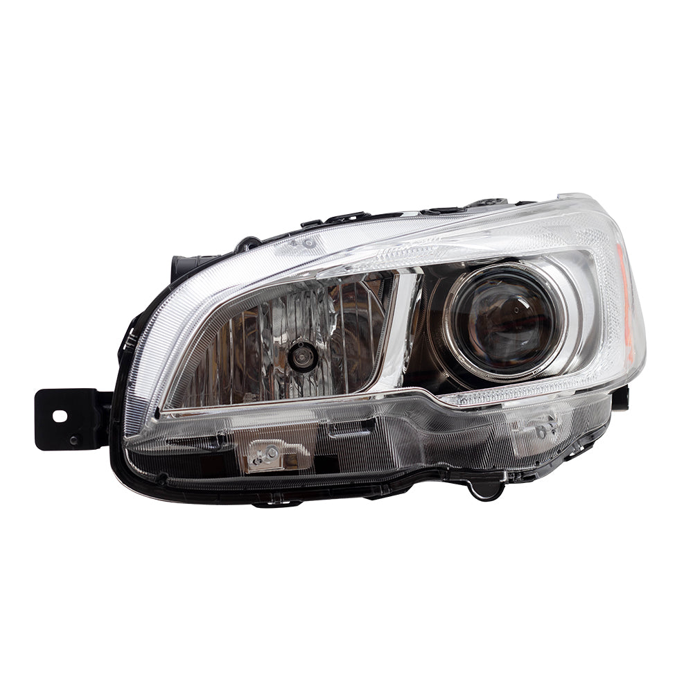 Brock Replacement Driver Halogen Headlight Compatible with 2015-2021 WRX