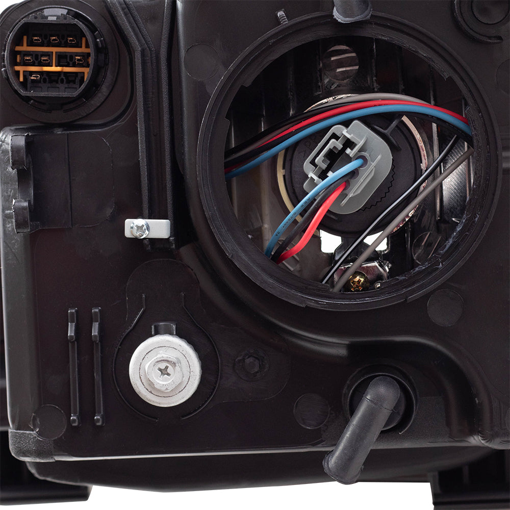 Brock Replacement Pair Halogen Headlights Compatible with 14-19 Soul