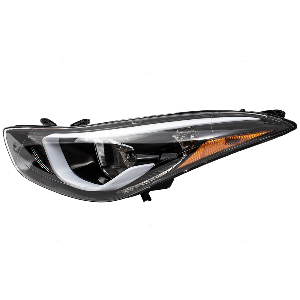 Brock Drivers Halogen Headlamp Assembly for 14-16 Hyundai Elantra Sedan US 921013Y500