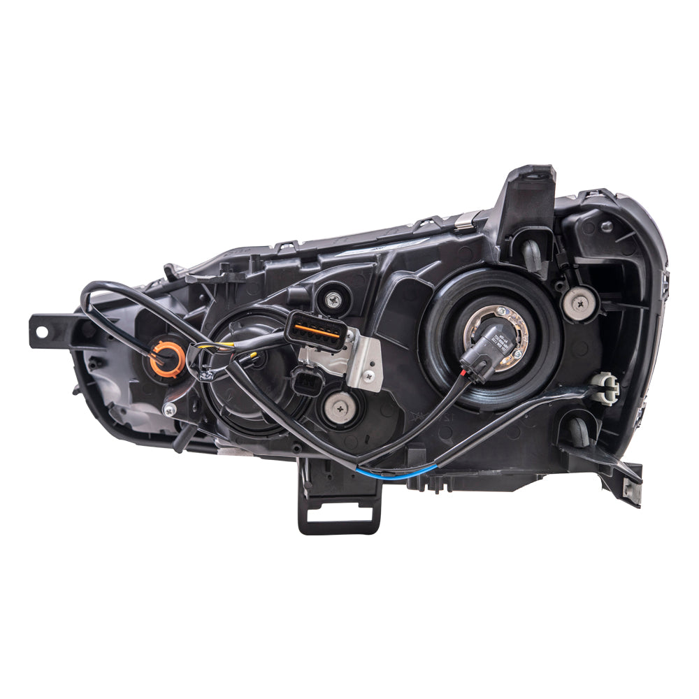 Brock Aftermarket Replacement Driver Left Passenger Right Halogen Combination Headlight Assembly Set Compatible With 2009-2017 Mitsubishi Lancer