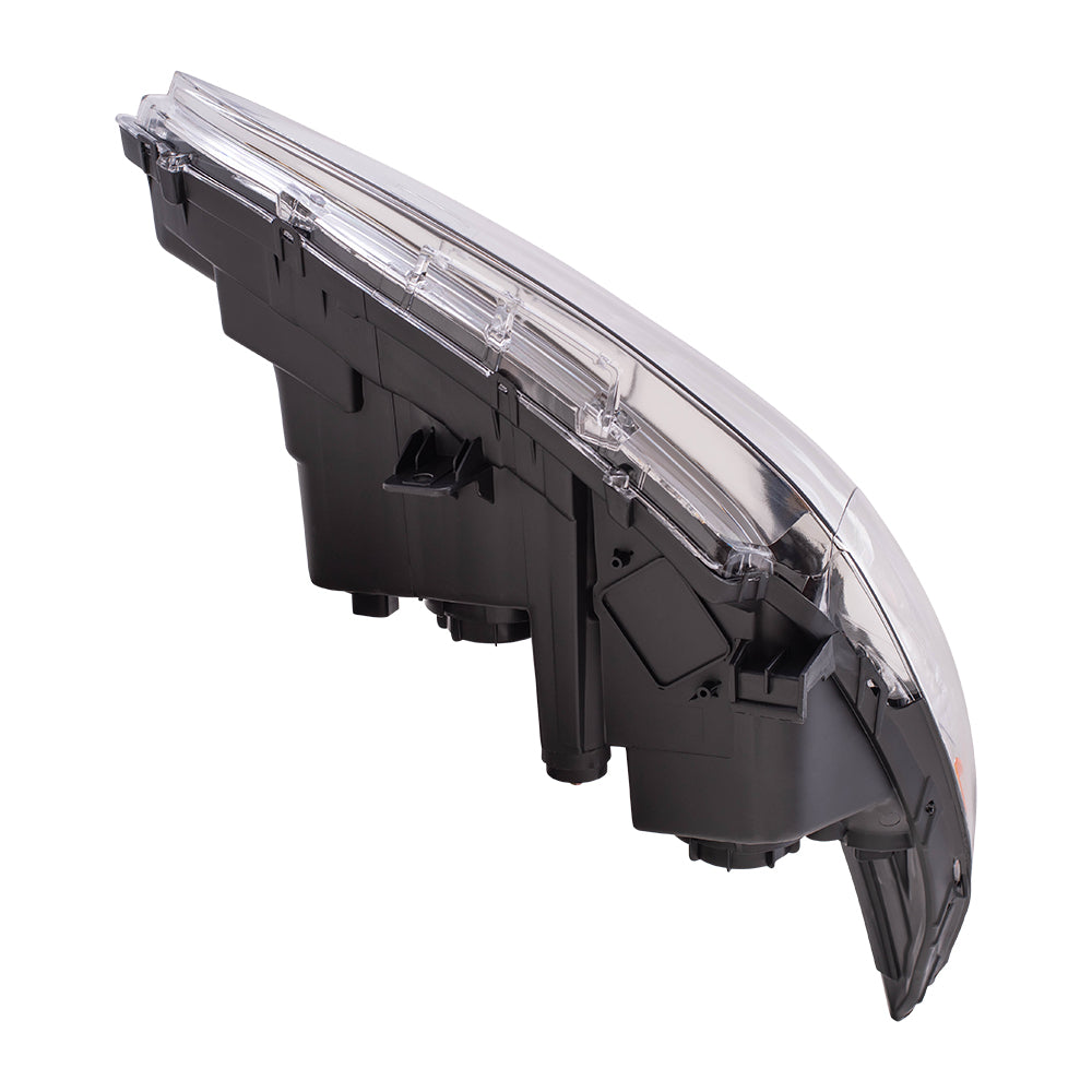 Drivers Halogen Headlight Dark Chrome Housing Assembly for 11-14 Hyundai Sonata