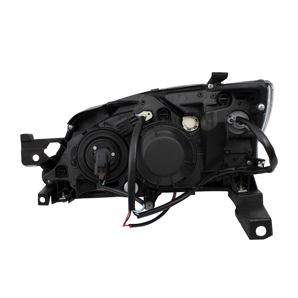 Passengers Halogen Headlight Lens w/ Black Bezel for 08-11 Subaru Impreza & WRX