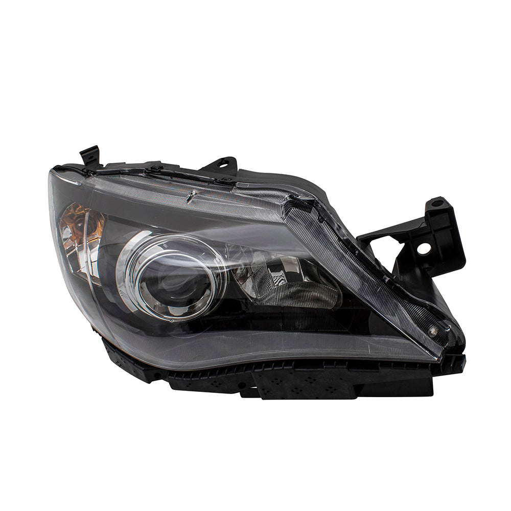 Passengers Halogen Headlight Lens w/ Black Bezel for 08-11 Subaru Impreza & WRX