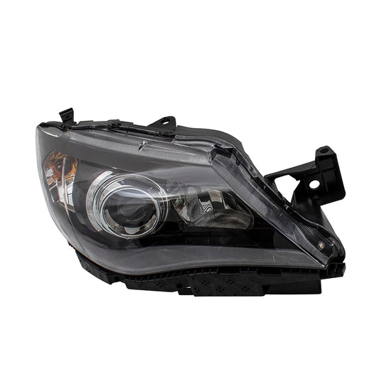Passengers Halogen Headlight Lens w/ Black Bezel for 08-11 Subaru Impreza & WRX