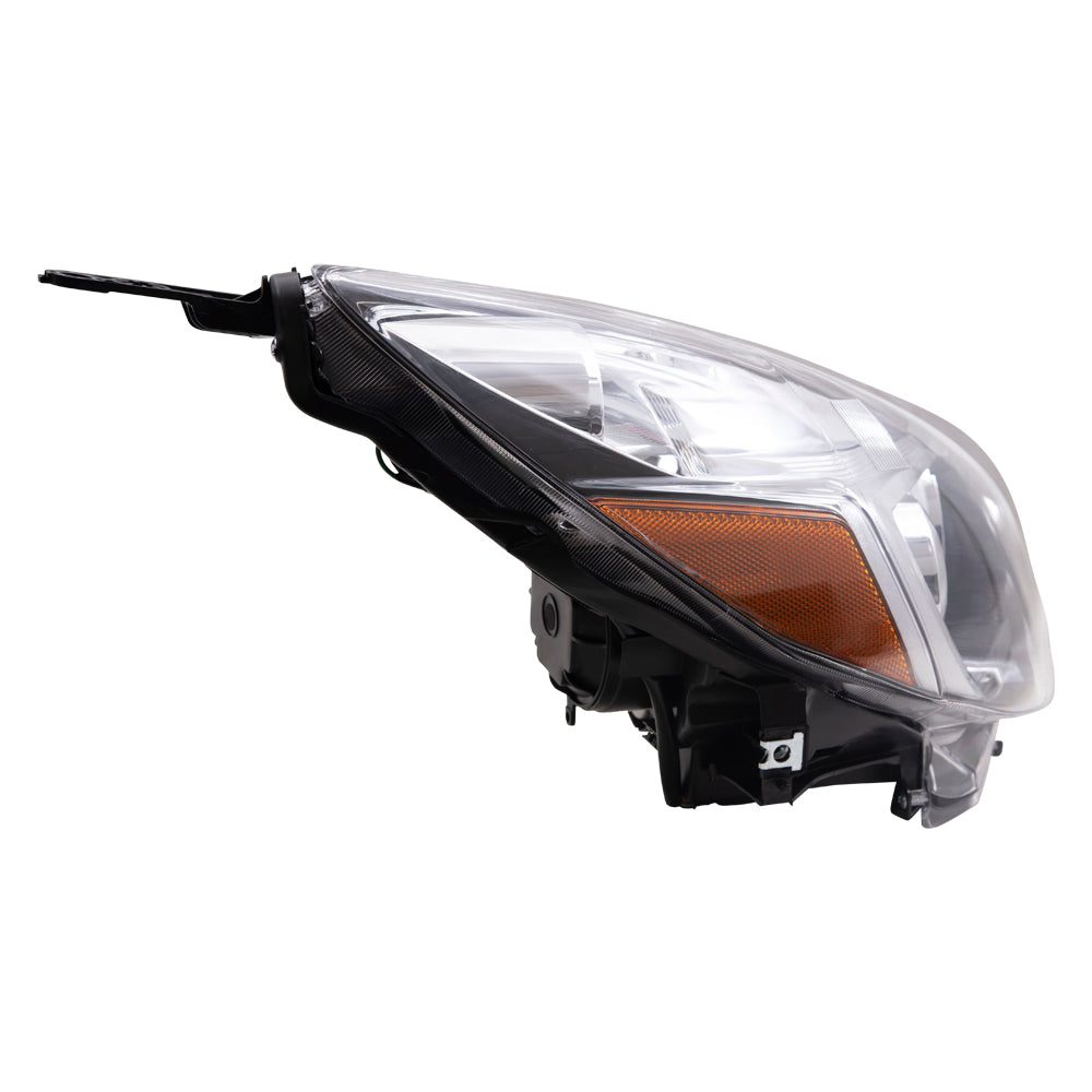 Brock Aftermarket Replacement Driver Left Passenger Right Halogen Combination Headlight Assembly With Black Bezel Compatible With 2013-2014 Subaru Outback