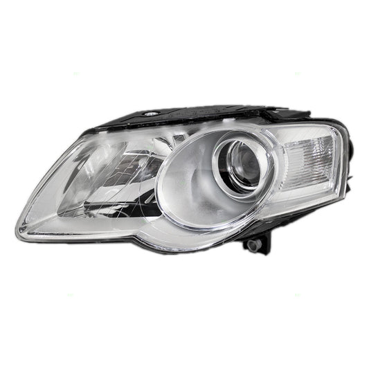 Brock Replacement Drivers Halogen Headlight Headlamp Compatible with 2006-2010 Passat 3C0941005AE