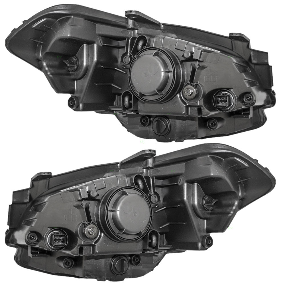 Brock Aftermarket Replacement Part Driver and Passenger Side Headlight Assemblies Set Compatible with 2010-2011 KIA Soul