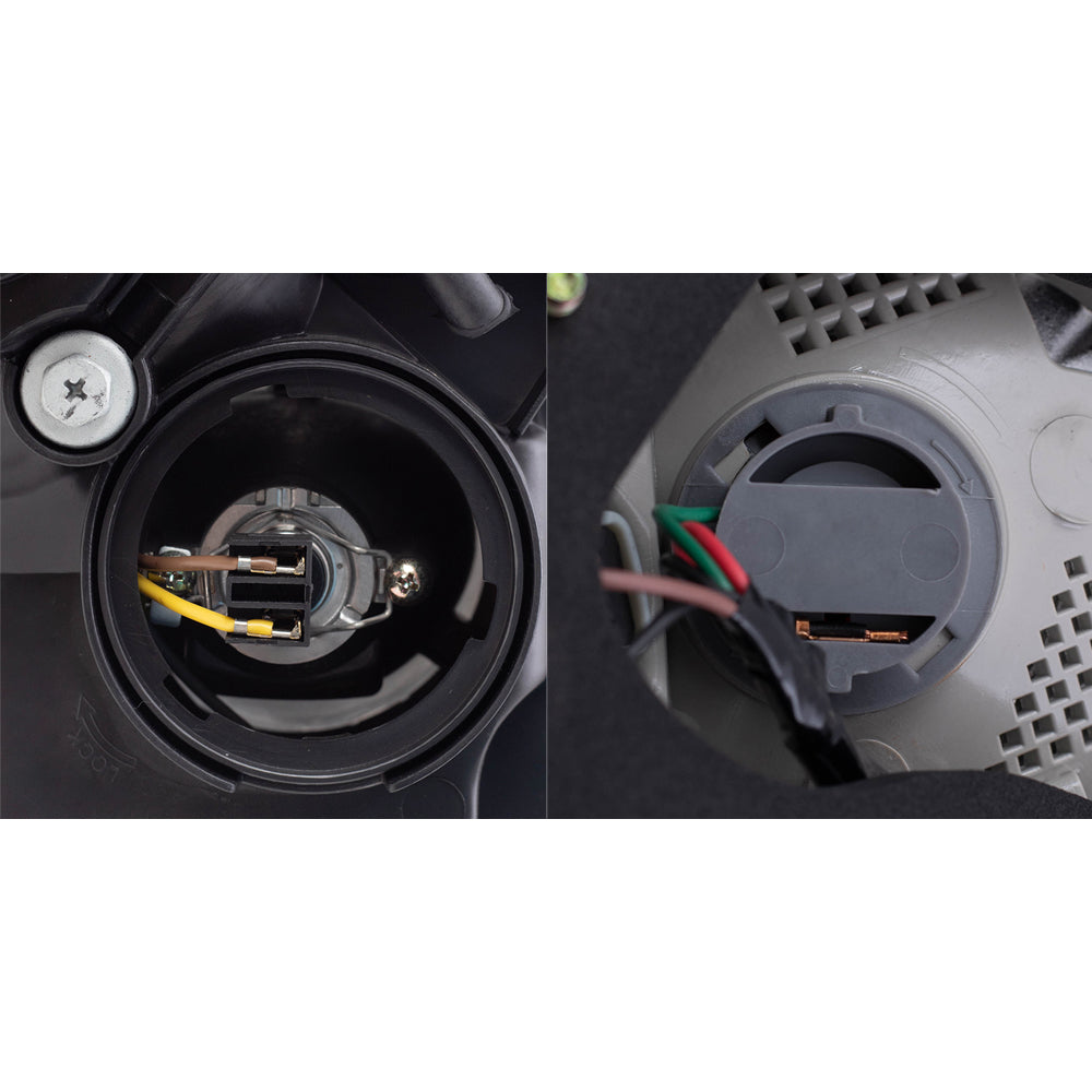 Brock Replacement Halogen Headlights with Tail Lights Compatible with 2011 2012 2013 2014 Sonata