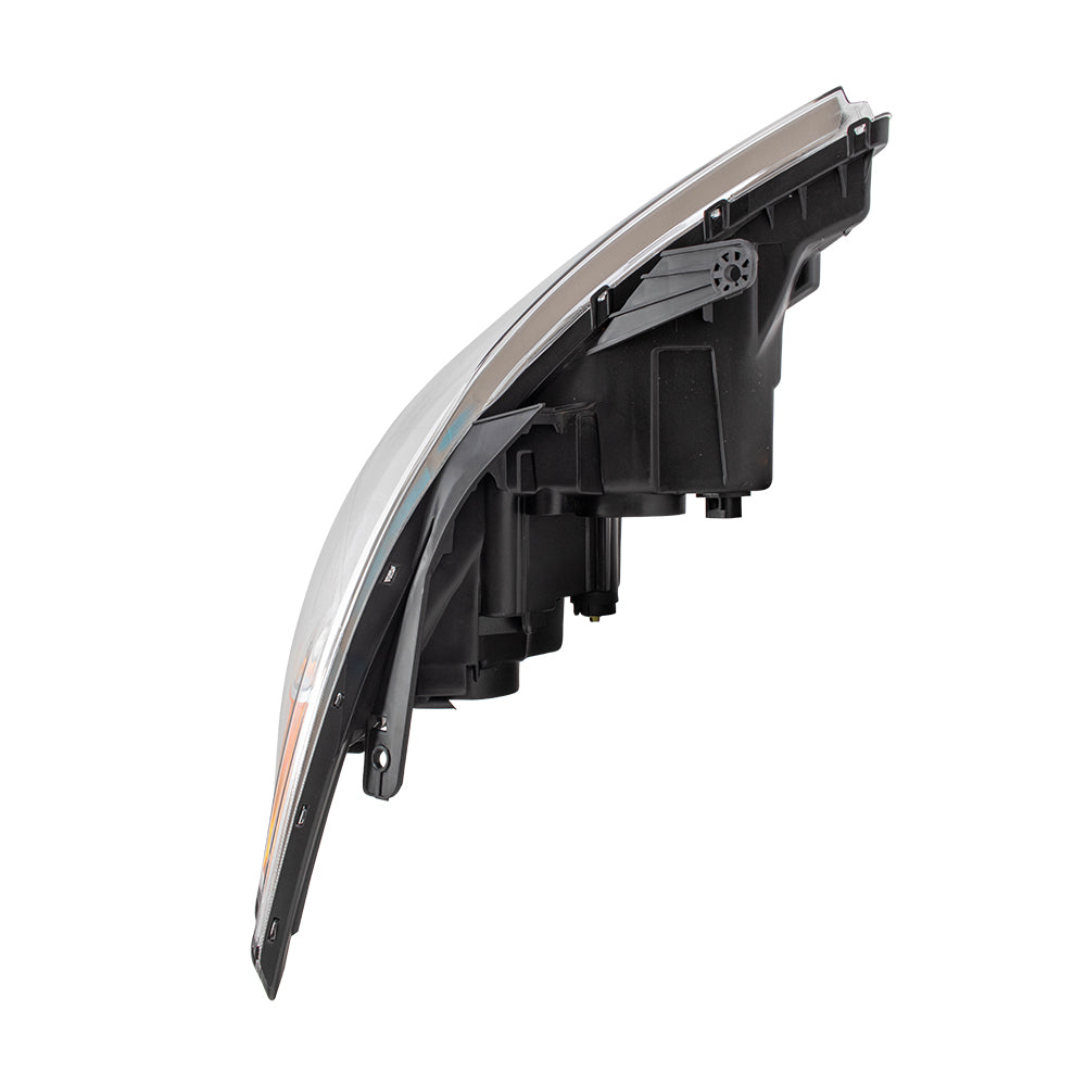 Drivers Headlight Assembly for 11-14 Hyundai Sonata - Bright Chrome Housing