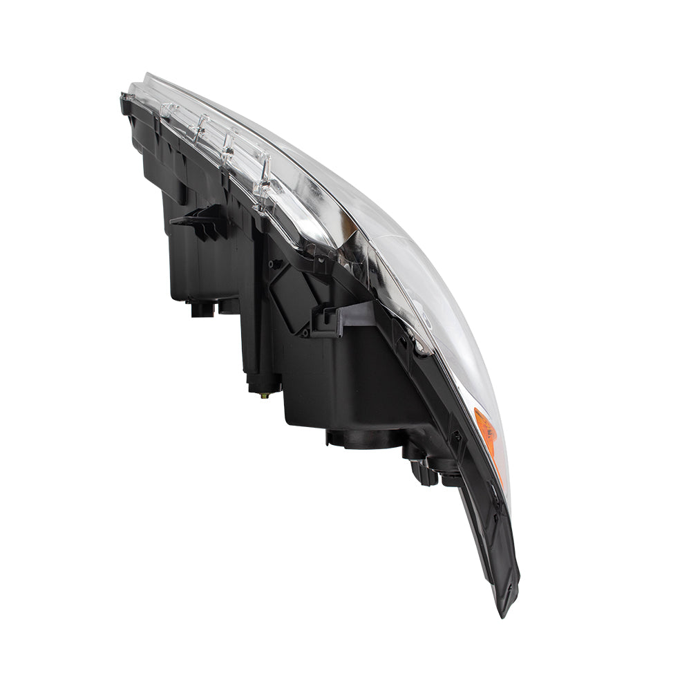 Drivers Headlight Assembly for 11-14 Hyundai Sonata - Bright Chrome Housing