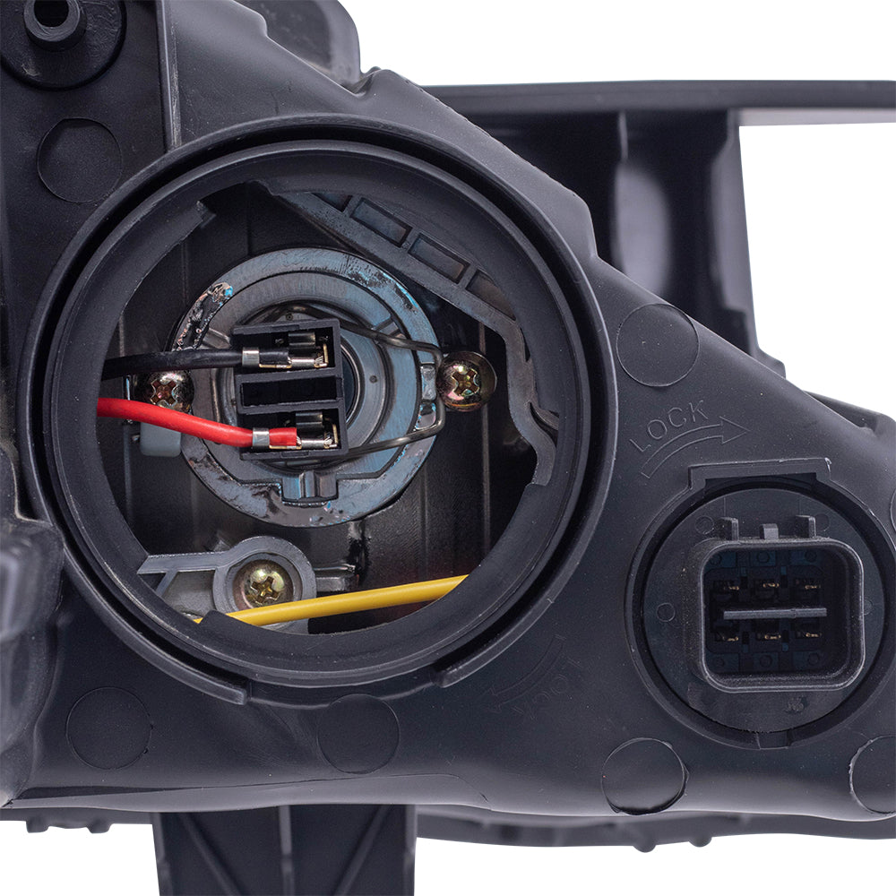 Drivers Headlight Assembly for 11-14 Hyundai Sonata - Bright Chrome Housing