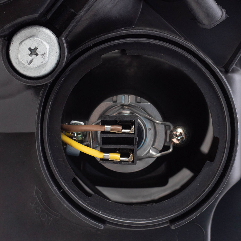 Drivers Headlight Assembly for 11-14 Hyundai Sonata - Bright Chrome Housing