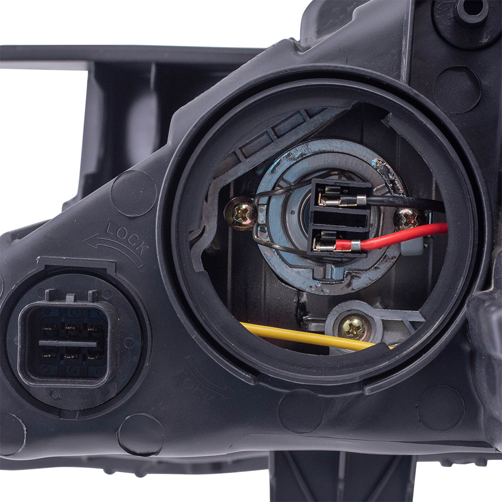 Brock Replacement Passengers Headlight Headlamp with Bright Chrome Housing Compatible with 2011-2014 Sonata 92102-3Q000