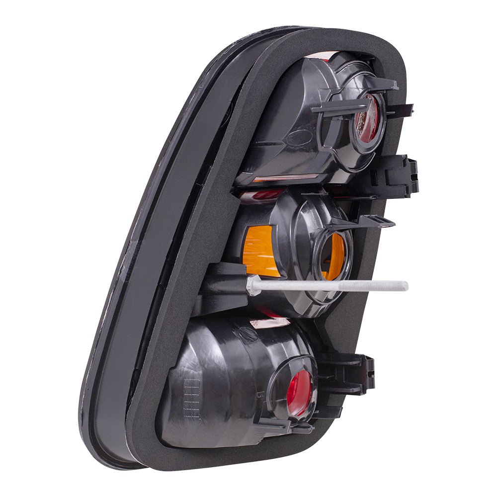 Brock Replacement Drivers Taillight Tail Lamp Lens Compatible with 02-04 Cooper 63216935783