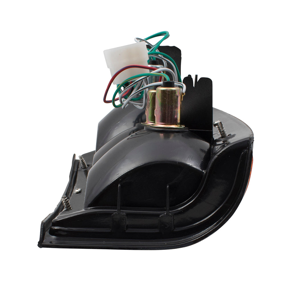 Brock Replacement Passengers Taillight Tail Lamp Compatible with 87-96 Pickup Truck MB527094