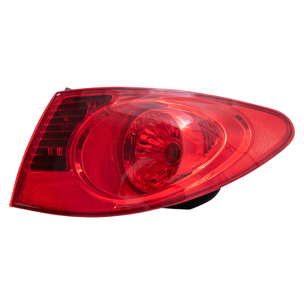 Brock Replacement Driver and Passenger Taillights Quarter Panel Mounted Compatible with 2007-2010 Elantra 924012H050 924022H050