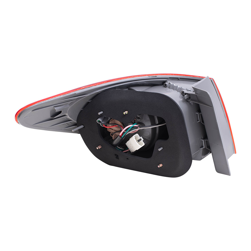 Brock Replacement Driver and Passenger Taillights Quarter Panel Mounted Compatible with 2007-2010 Elantra 924012H050 924022H050