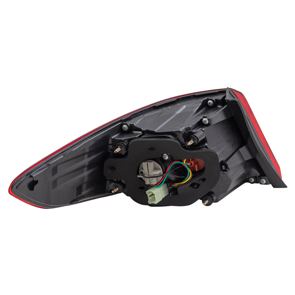 Brock Replacement Tail Light Assembly Compatible with 2015-2017 Sonata Passenger Type Taillamp 92402-C2000 92402C2000