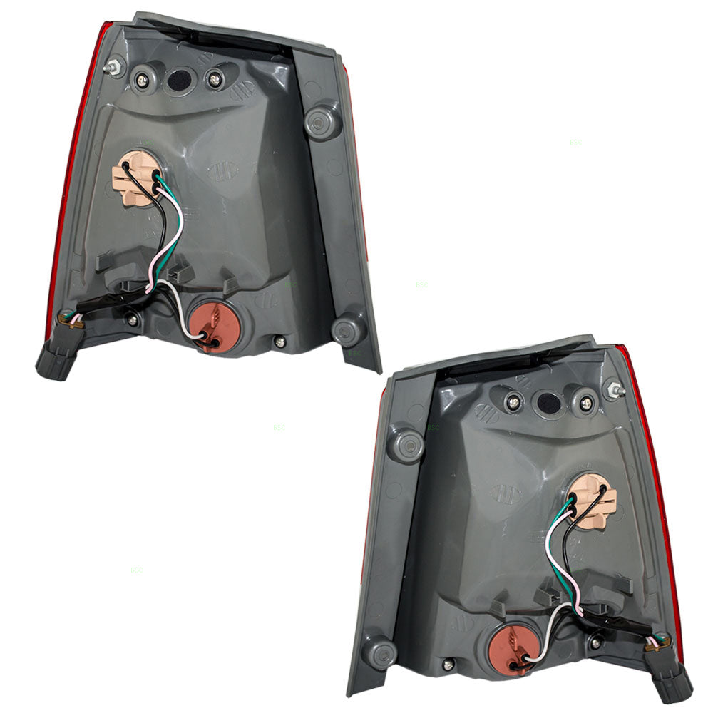 Brock Replacement Driver and Passenger Non-LED Taillights Quarter Panel Mounted Compatible with 2011-2013 Sorento