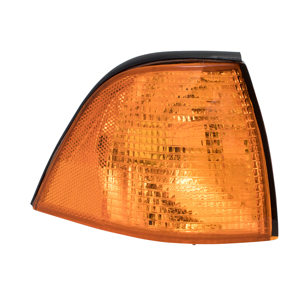 Brock Replacement Passengers Park Signal Corner Marker Light Lamp Lens Compatible with 92-99 3 Series 63138353284