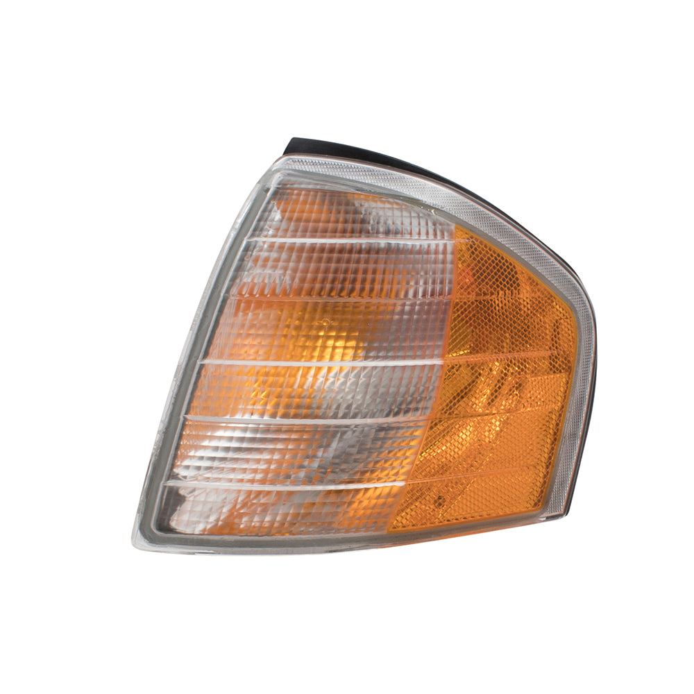 Brock Replacement Driver and Passenger Park Signal Corner Marker Lights Lamps Lenses Compatible with 94-00 C-Class 2028261143 2028261243