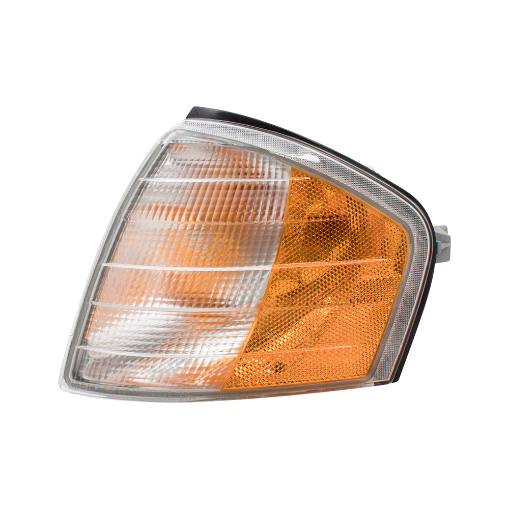 Brock Replacement Driver and Passenger Park Signal Corner Marker Lights Lamps Lenses Compatible with 94-00 C-Class 2028261143 2028261243