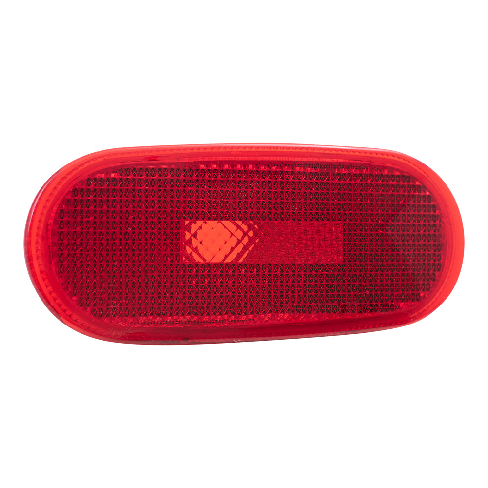 Brock Replacement Driver and Passenger Rear Side Marker Light Lamp Compatible with 98-05 New Beetle 1C0945073B 1C0945074B