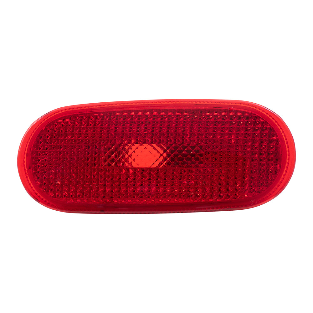 Brock Replacement Driver and Passenger Rear Side Marker Light Lamp Compatible with 98-05 New Beetle 1C0945073B 1C0945074B