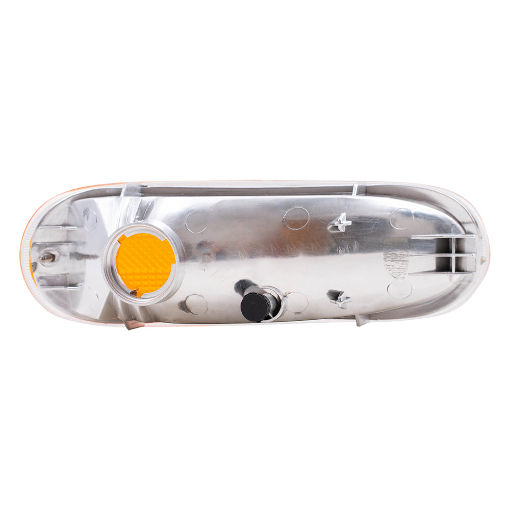 Brock Replacement Drivers Park Signal Front Marker Light Lamp Lens Compatible with 98-05 New Beetle 1C0953155L