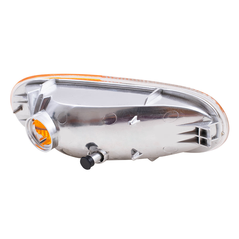 Brock Replacement Drivers Park Signal Front Marker Light Lamp Lens Compatible with 98-05 New Beetle 1C0953155L