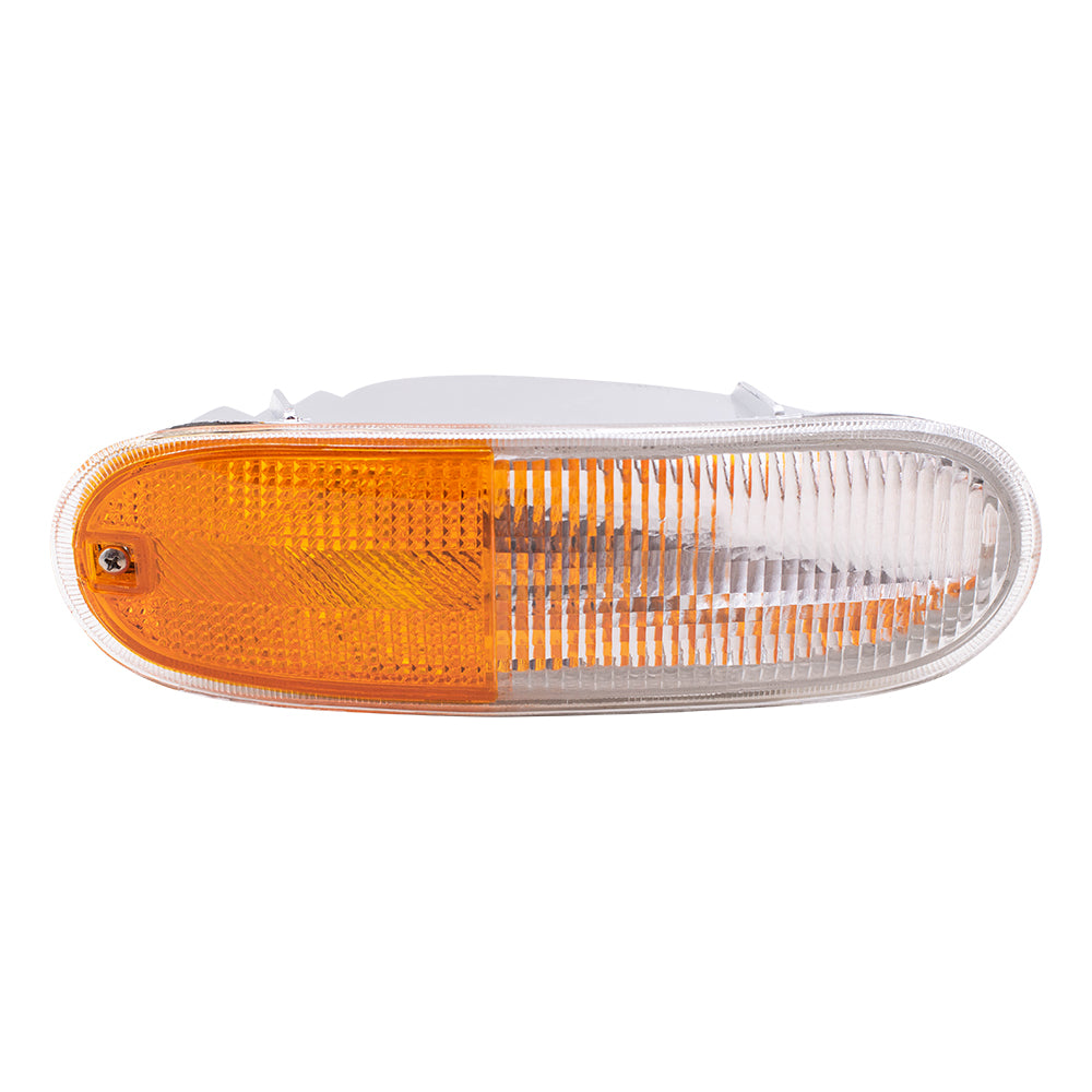 Brock Replacement Passengers Park Signal Front Marker Light Lamp Lens Compatible with 98-05 New Beetle 1C0953156L