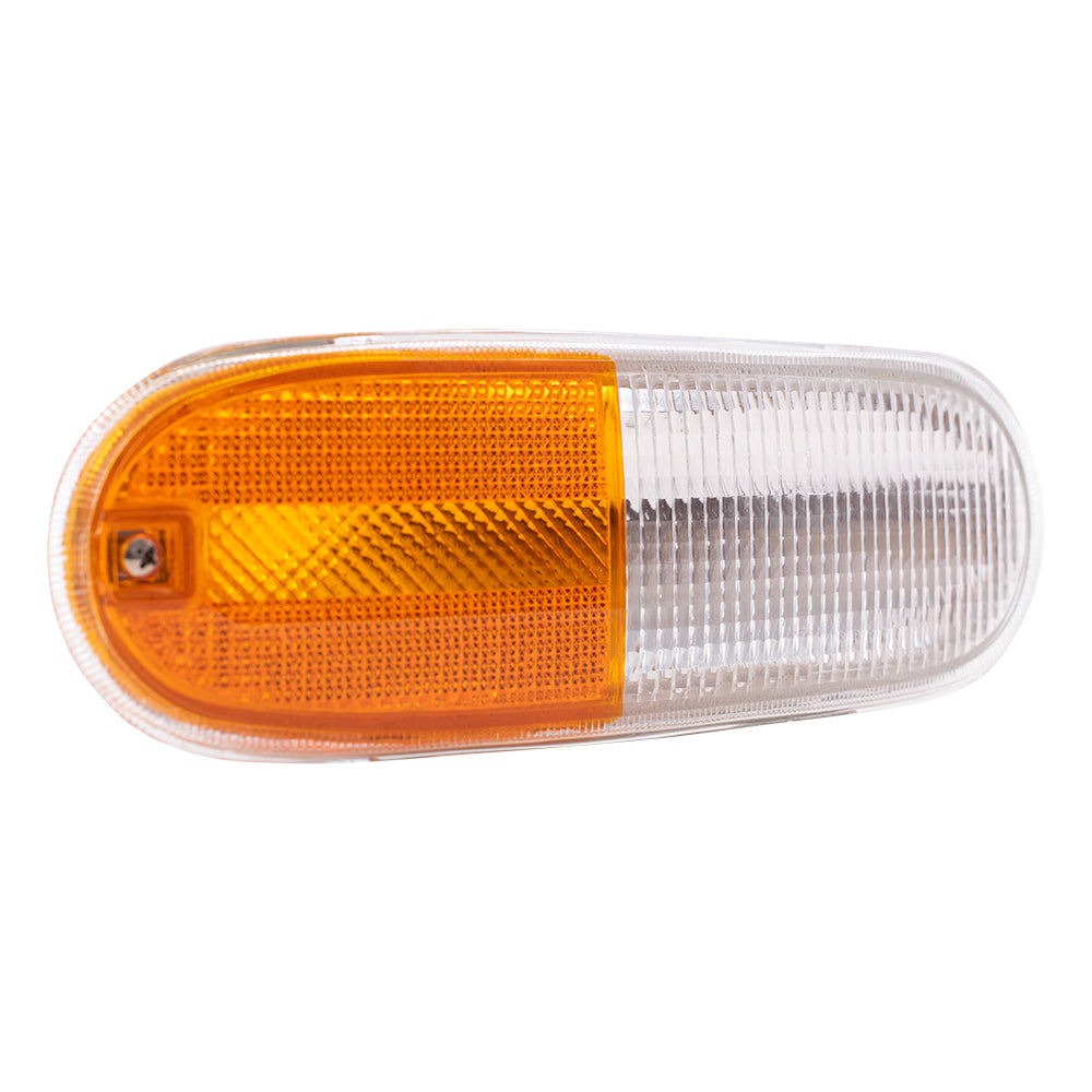 Brock Replacement Passengers Park Signal Front Marker Light Lamp Lens Compatible with 98-05 New Beetle 1C0953156L