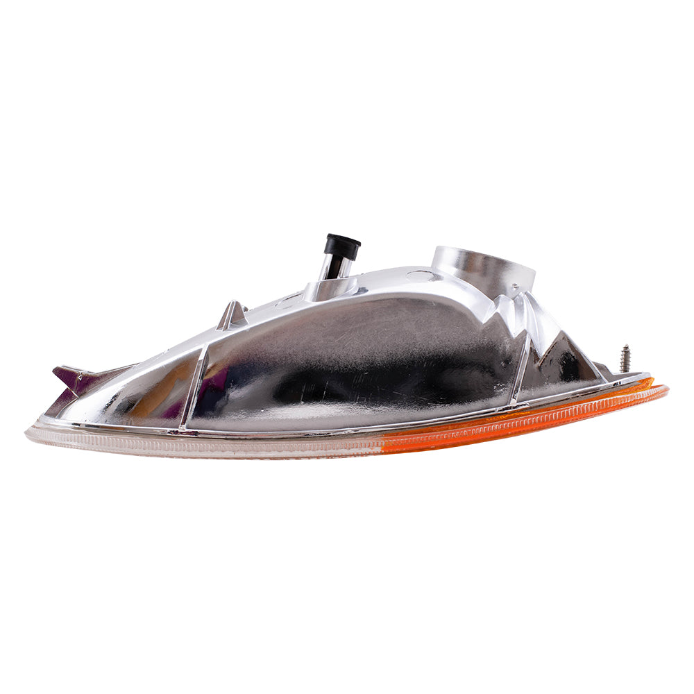 Brock Replacement Passengers Park Signal Front Marker Light Lamp Lens Compatible with 98-05 New Beetle 1C0953156L