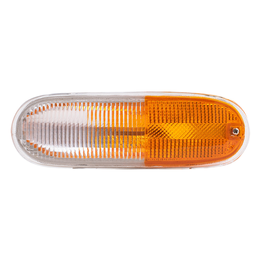 Brock Replacement Drivers Park Signal Front Marker Light Lamp Lens Compatible with 98-05 New Beetle 1C0953155L