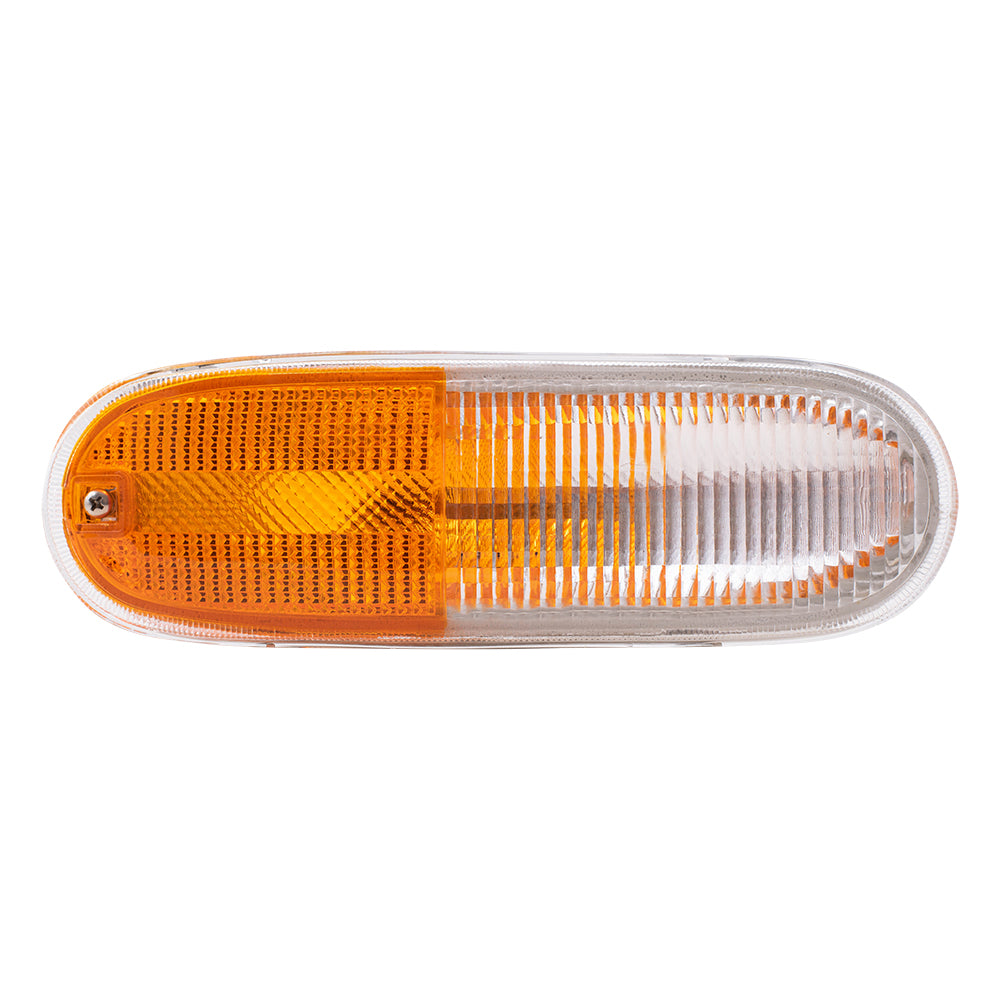 Brock Replacement Passengers Park Signal Front Marker Light Lamp Lens Compatible with 98-05 New Beetle 1C0953156L