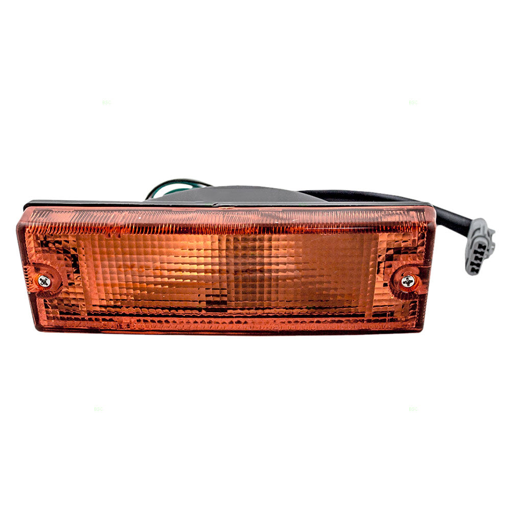 Brock Replacement Drivers Park Signal Front Marker Light Lamp Lens Compatible with 94-97 Passport SUV Pickup Truck 8-97173-532-0