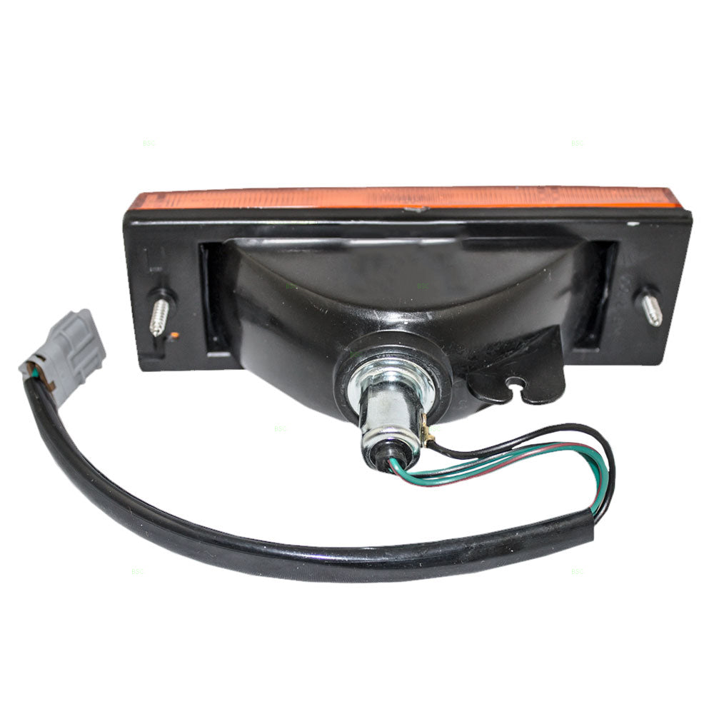 Brock Replacement Drivers Park Signal Front Marker Light Lamp Lens Compatible with 94-97 Passport SUV Pickup Truck 8-97173-532-0